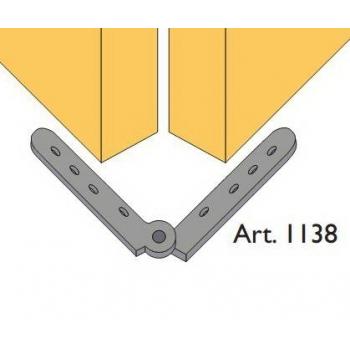 Beltéri ajtóvasalat harmonika ajtóhoz rugós összecsukható pánt 40kg/szárny Art.1138