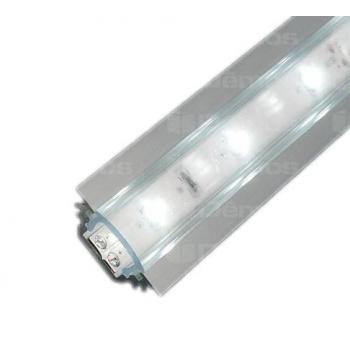 LED alu profíl TRIO csavarozva 45° vagy bemarásra 1m eloxált alumínium